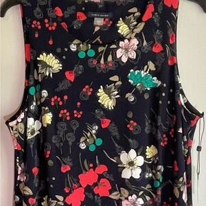 Tommy Hilfiger Floral Red and Blue Sleeveless Dress